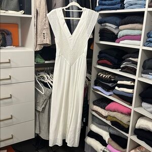 Massimo Dutti White Maxi Dress